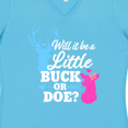 thumbnail image 4 of Inktastic Gender Reveal Will It Be a Little Buck or Doe? Women's V-Neck T-Shirt, 4 of 5