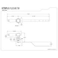thumbnail image 2 of Kingston Brass KTBPL3 Bel-Air Front Mount Toilet Tank Lever in Antique Brass, 2 of 5