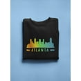 thumbnail image 3 of Atlanta Colorful Silhouette Sweatshirt Women -Image by Shutterstock, Female x-Large, 3 of 4