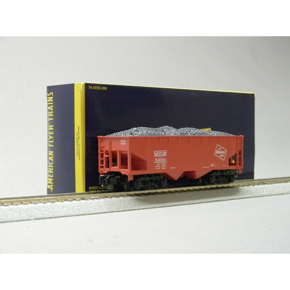 Lionel American Flyer Milwaukee Road 2 Bay Hopper #94005 S Gauge 2119281