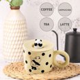 thumbnail image 4 of Taza de panda de 450ml, taza de silicona de alto valor con tapa, taza de agua de cerámica para niña, 4 of 5