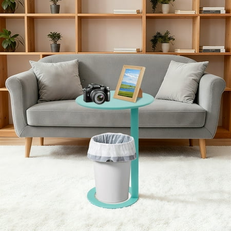 C-Shaped Round Side Table, C-Shaped Coffee Table, C-Shaped Side Table with O-Shaped Base