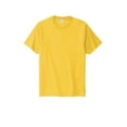 thumbnail image 3 of Port & Co Adult Male Men Plain Short Sleeves T-Shirt Lemon Yellow 3X-Large, 3 of 4