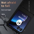 thumbnail image 4 of Compatible with Motorola Moto Razr 40 Ultra Carbon Fiber Texture Shockproof Magnetic Protective Case, 4 of 7