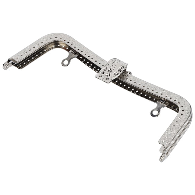 Metal Purse Frame, Metal Purse Frame Purse Frame 20cm Purse Frame DIY Kiss Clasp Lock Retro Embossed Handle Hardware Accessories 20cm