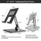 thumbnail image 2 of Soporte plegable de aluminio para tableta, soporte ajustable en altura y ángulo para iPad de 4" a 15,6" (plateado), 2 of 4