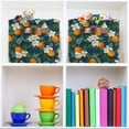 thumbnail image 6 of Yayeee Canvas Storage Basket with Handles for Shelves Fabric Bins Closet Organizer, Orange Fruit, 6 of 8