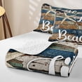 thumbnail image 4 of Erosebridal Teens Ocean Beach Quilt Full,Vintage Sea Cabin Full Bedspread Sets for Boys Girls, 4 of 7