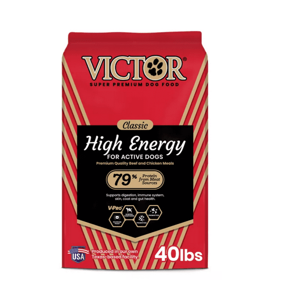 Victor Classic High Energy All Life Stages Beef Recipe Dry Dog Food, 40 lb. Bag