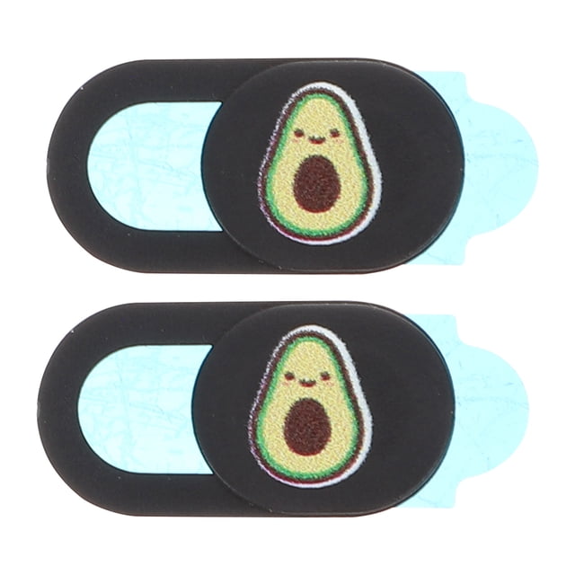 MasteelfCA 2Pcs Avocado Pattern Camera Slide Cover Privacy Protector Webcam Cover