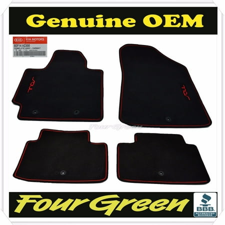 Genuine Floor Mats For Kia Soul 2014 2016 Redzone Black B2f14