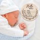 thumbnail image 5 of Joefnel Letrero de Anuncio de Bebé de Madera, Letrero de Anuncio de Nacimiento, Regalo para Recién Nacido para Baby Shower, Letrero de Anuncio de Nombre de Bebé, Recuerdo para Hospital para Compartir, 5 of 5