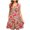 Blue, variant on Uaswgudfs Sleeveless Floral Embellished Midi Dress for Women - Summer Casual Sundress with Functional Pockets & Flowy Tank Design