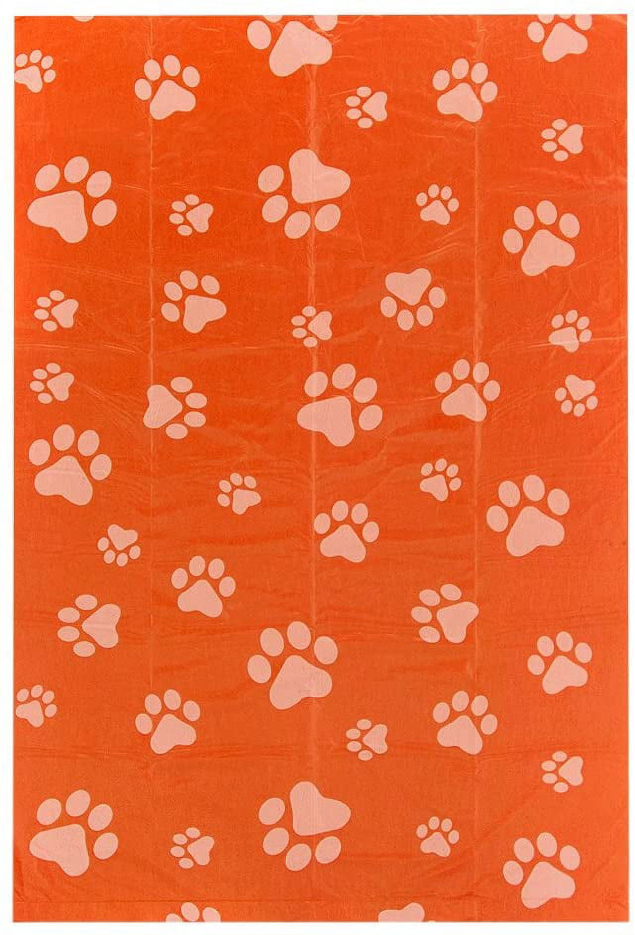 Best Pet Supplies Dog Poop Bags, Rip-Resistant and Doggie Waste Bag Refills with d2w Controlled-Life Plastic Technology - Pack of 150, Orange