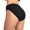 thumbnail image 2 of TOWED22 Swim Shorts Women Women High Waisted Bikini Bottoms High Cut Swim Bottom Full Coverage Swimsuit Swim Shorts For Women,A, 2 of 3