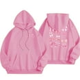 thumbnail image 4 of 2025 Hoodies for Women Women's Fashionable Youth Campus Top Printed Floral Sweatshirt Hoodie Oversized Hoodies for Women Pink MClearance!, 4 of 6