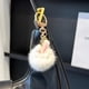 thumbnail image 4 of Llavero blanco - colgante de conejito tierno, bolso de llavero, juguetes de peluche, decoración de llaves de coche, colgante inflable, 4 of 6