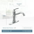 thumbnail image 5 of Moen Belfield Spot Resist Stainless One-Handle Kitchen Faucet, 5 of 7