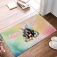 thumbnail image 2 of Happy Easter Bloodhound with Bunny Ear Headband and Flowers Doormat Dog Lover Indoor Outdoor Welcome Mat - 13001, 2 of 5