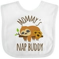 thumbnail image 3 of Inktastic Mommys Nap Buddy Sloth Boys or Girls Baby Bib, 3 of 4