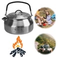 thumbnail image 5 of Yucurem 0.8L Stainless Steel Ultralight Camping Kettle with Handle for Travel Camping Kitchen Utensils (Silver), 5 of 10
