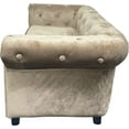 thumbnail image 6 of First of a Kind Cushion Pet Sofa Bed - Taupe Doggie Couch with Cushion - Velvet Upholstered Removable Cushion - Cat Sofa Bed for Small, Medium Pets - Washable Kids Sofa, 6 of 6