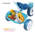 thumbnail image 2 of Triciclo Apache Frozen Grande Deluxe con Barra de Empuje Azul, 2 of 6