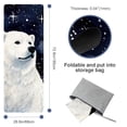 thumbnail image 4 of Polar Bear Yoga Blanket with Storage Bag, 72.8"x26.8", Suitable for Yoga, Pilates, Fitness, Gym Towels, Yoga Towel, Yoga Towels, 4 of 6