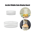 thumbnail image 3 of 2 Pcs Présentoir à Gâteaux en Acrylique Remplissable Rond Transparent pour Mariage Anniversaire, 3 of 5