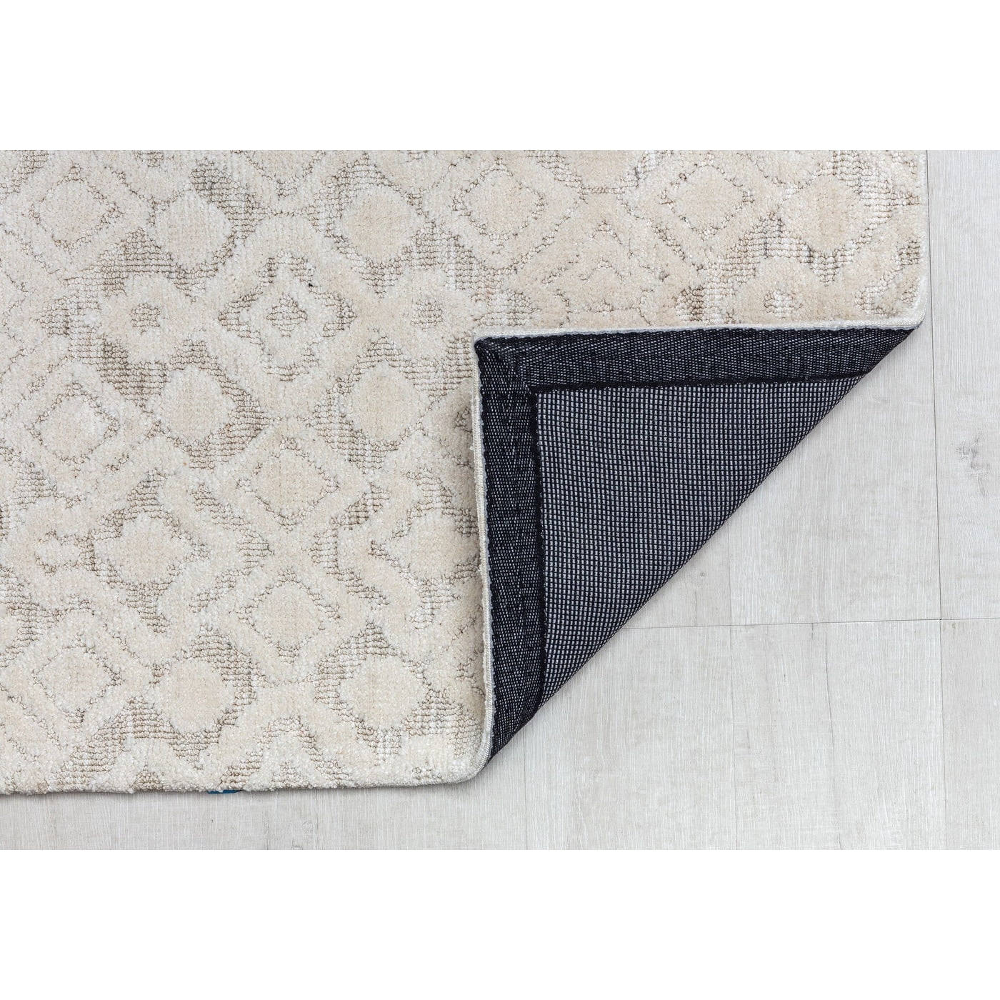Rugs America GA50A Alabaster Wood Diamond Vintage Cream Area Rug, 2'0"x3'0" Ideal for Living Room, Bedroom, Dining Room and More