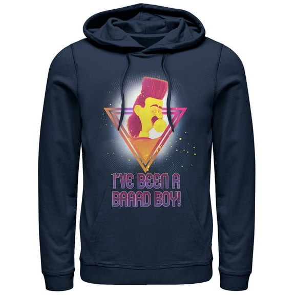 Men's Despicable Me 3 Balthazar Bad Boy  Pull Over Hoodie Navy Blue Medium