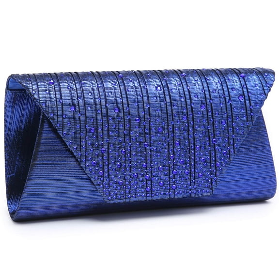 Dasein Evening Bag for Women Glitter Rhinestone Wedding Evening Purse Envelope Clutch Crossbody Shoulder Bags