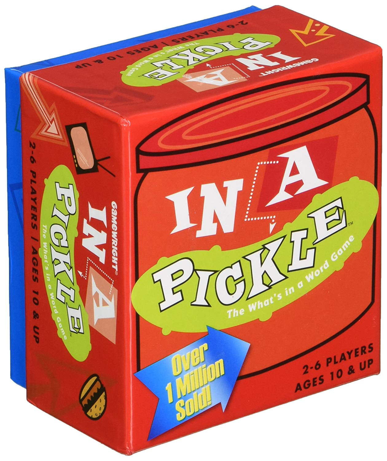 THE WHAT'S IN A WORD GAME FAMILY CARD GAME FUN FOR KIDS GAMEWRIGHT IN A PICKLE 