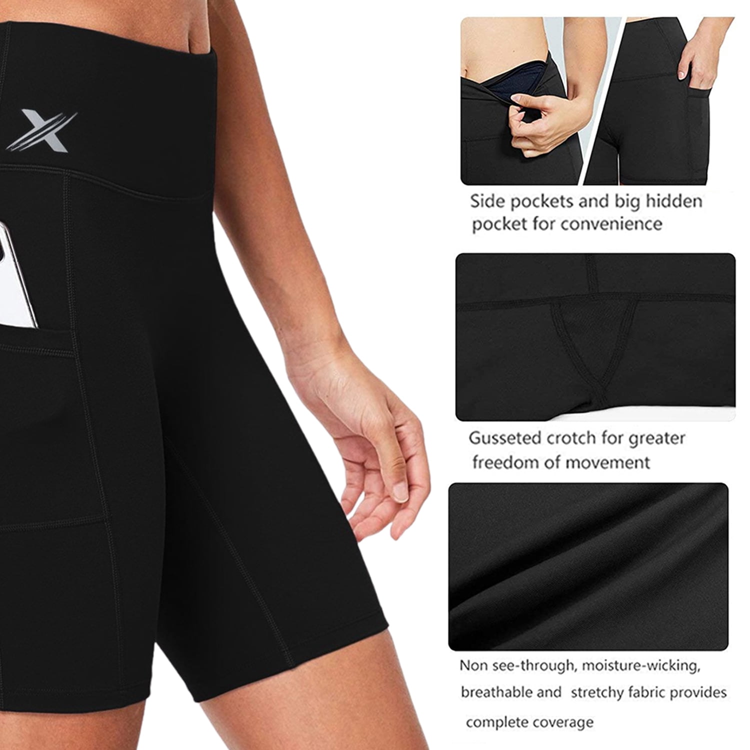 Womens Workout Yoga Shorts