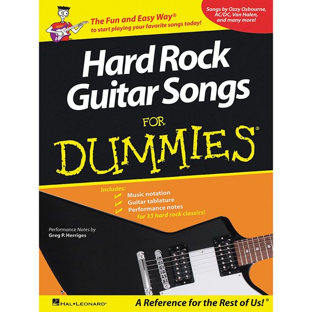 Hal Leonard Hard Rock Guitar Songs For Dummies Guitar Tab Songbook Walmart Com Walmart Com