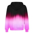 thumbnail image 6 of safuny Womens Zip Up Hoodies Coats Long Sleeve Gradient Oversized Sweatshirts Jacket with Pockets Fall Fashion Clothes Hot Pink _f M, 6 of 6
