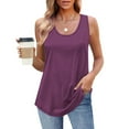 thumbnail image 2 of Posijego Tank Tops for Women Casual Loose Scoop Neck Sleeveless Tanks Basic Loose Shirts Fashion Clothes, 2 of 8