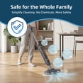thumbnail image 2 of CONCETTA Hard Floor Steam Mop with Dual Cleaning Heads, 3 Steam Modes, LED Headlights，Gray, 2 of 10