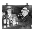 thumbnail image 2 of Print: Izzy Einstein (L) Sharing A Toast With Moe Smith In A New York Bar, 2 of 4