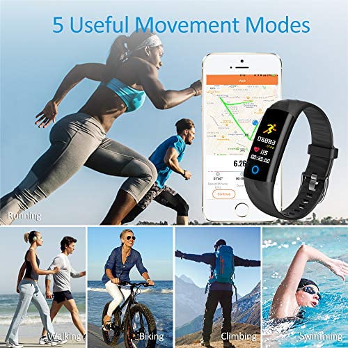 AK1980 Fitness Tracker, Activity Tracker Watch with Heart Rate Monitor  Blood Pressure Blood Oxygen Sleep Monitor IP68 | Walmart Canada