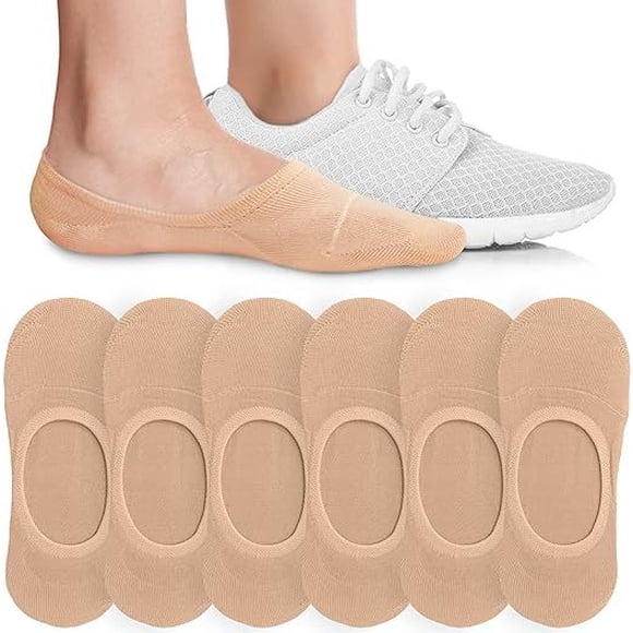 Xiao Hua 15 pares de calcetines invisibles para mujer - Tobilleros bajos antideslizantes - Calcetines invisibles para uso casual y formal - Suaves y elásticos