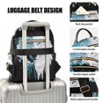 thumbnail image 4 of JIALIOU Mini Backpack Purse for Women Quilted Casual Daypack Small Travel Shoulder Bag, White and Ice Wolf Face, 4 of 7
