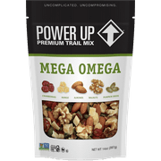 Power Up Mega Omega Trail Mix 14oz, Gluten Free, Vegan, Non-GMO