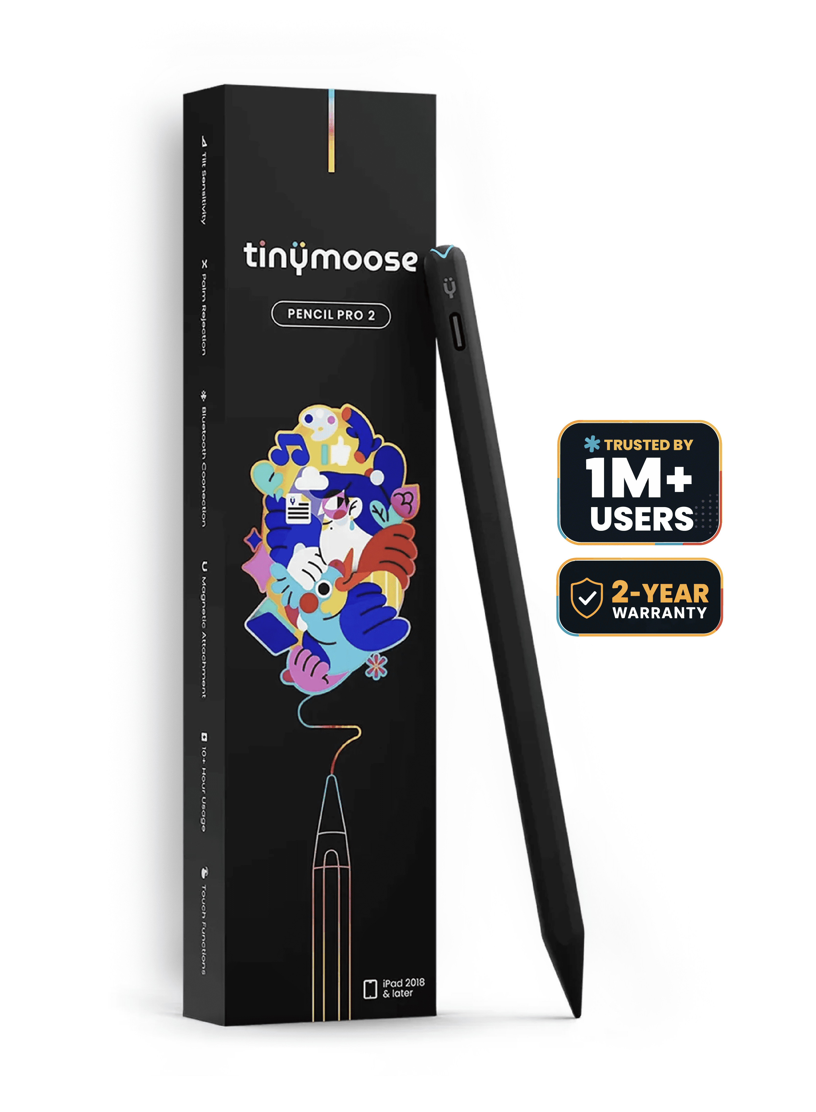Open Box Apple Pencil (USB-C): Pixel-Perfect Precision, Tilt