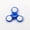 blue, variant on 6colors Creative LED Light Luminous Fidget Spinner Changes Hand Spinner Golw in the Dark Stress Relief Toys For Kids,gold