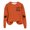 AB600 Orange, variant on Tisuna Women'S Halloween Sweatshirt Soft Letter Print Crewneck Sweatshirt Ladies Long Sleeve Halloween Daily Fall Tops Clothes Size L