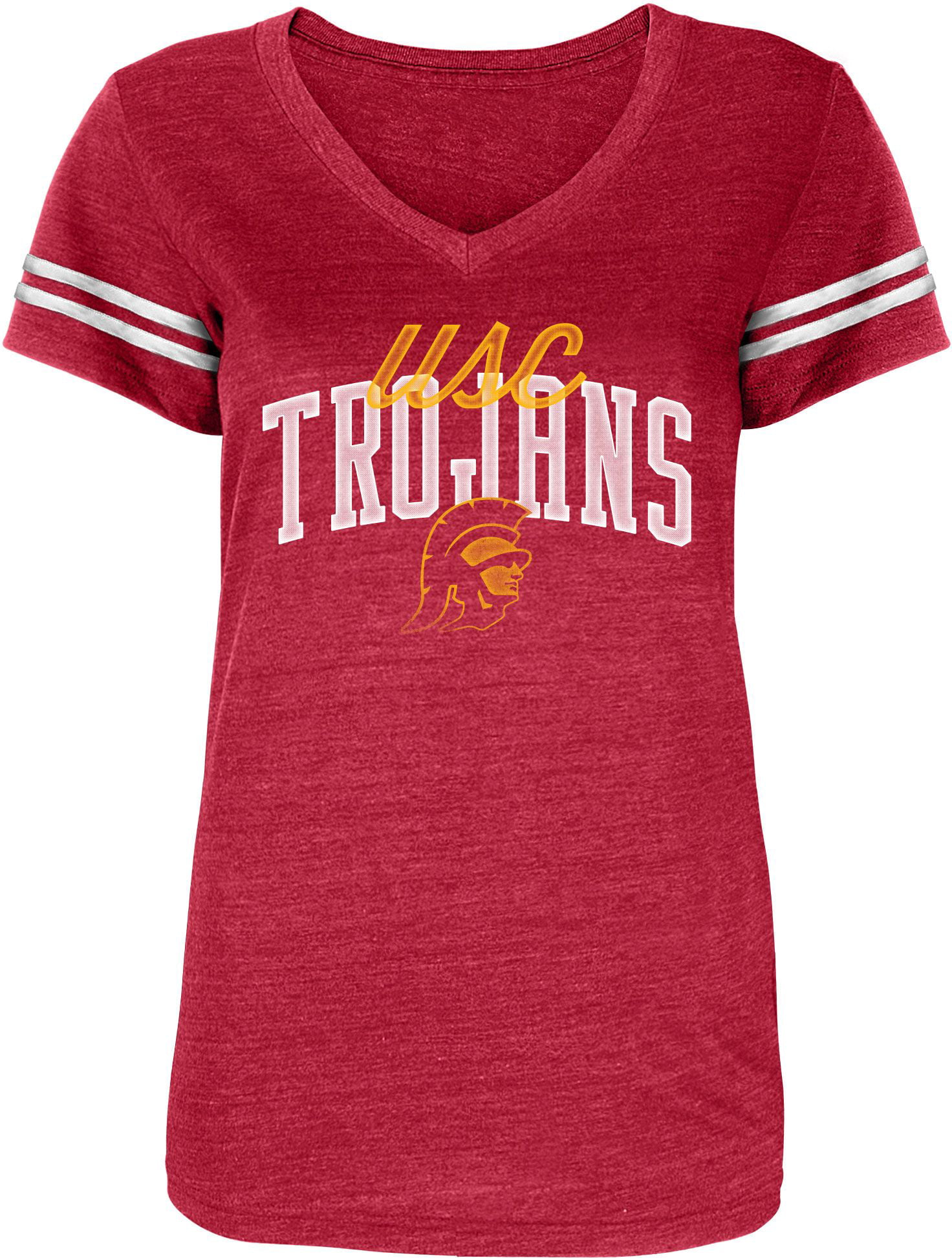USC Authentic Apparel Women's USC Trojans Cardinal Arabella T-Shirt ...