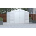 thumbnail image 1 of Arrow Select Steel Storage Shed, 10x14, Flute Grey, 1 of 8