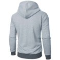 thumbnail image 4 of YUELONGHU Men Casual S Sweatshirts & Hoodies Hoodie Men Mens Stylish and Hooded Zipper Pocket Long Sleeve Sweater Coat Top Hoodies for Men Pullover Lightweight, 4 of 4