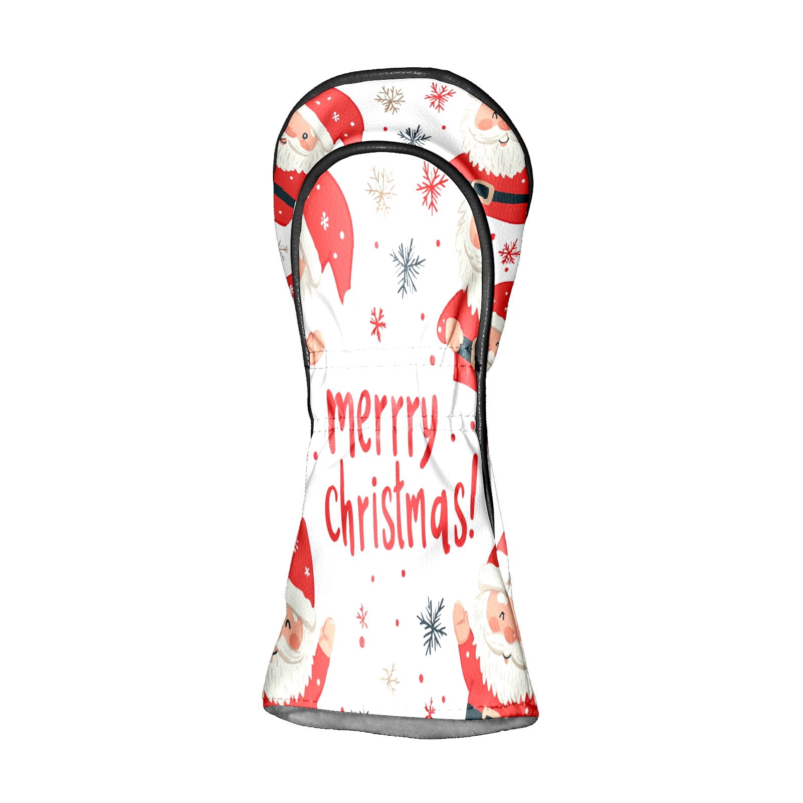 Golf Club Covers PU Leather Waterproof Head Covers for Fairway Woods Hybrids Christmas